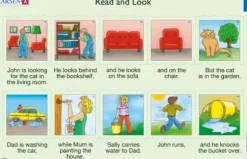 2 Puzzles Cadres - Apprendre l'Anglais : Read and Look 17-18 (en Anglais)