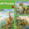 3 Puzzles - Dinosaures