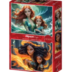 2 Puzzles - L'Eau et le Feu - Collection Mère et Fille