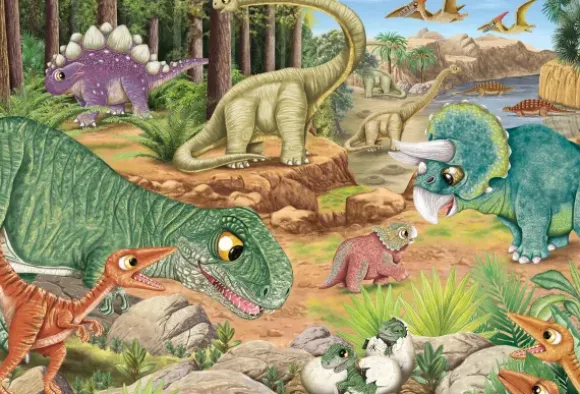 3 Puzzles - Les Dinosaures s'Amusent