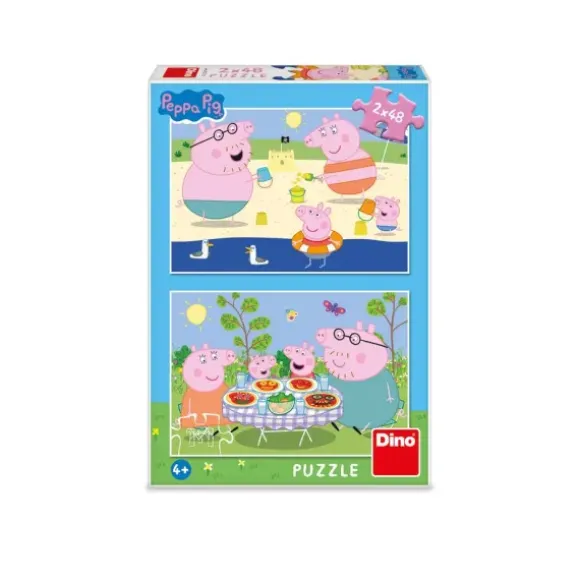 2 Puzzles - Peppa Pig: En Vacances