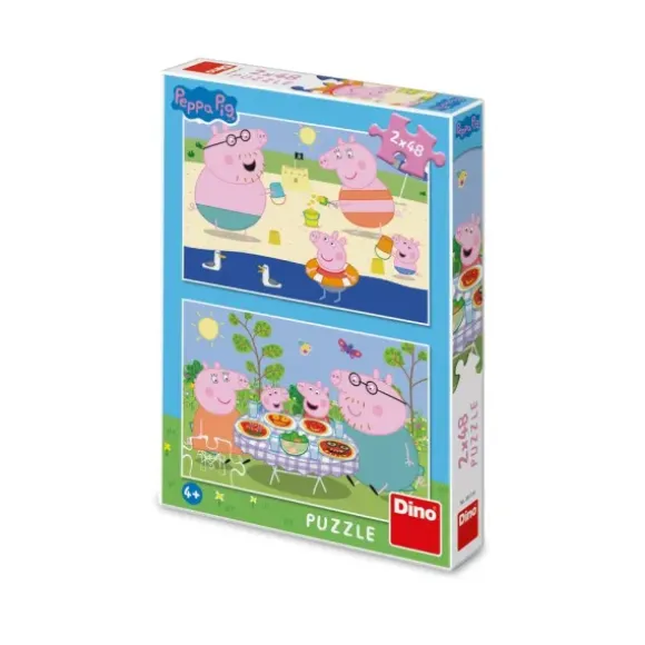 2 Puzzles - Peppa Pig: En Vacances