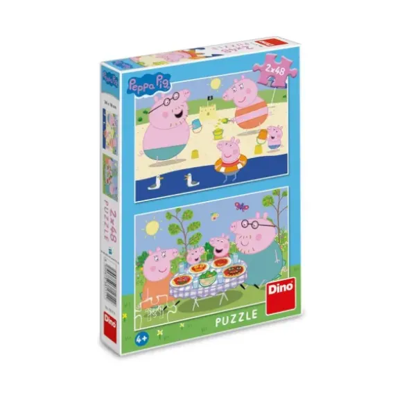 2 Puzzles - Peppa Pig: En Vacances
