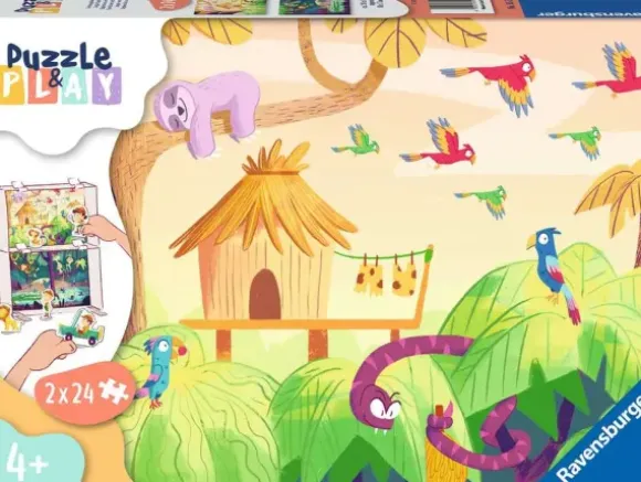 2 Puzzles - Puzzle & Play - Aventures dans la Jungle
