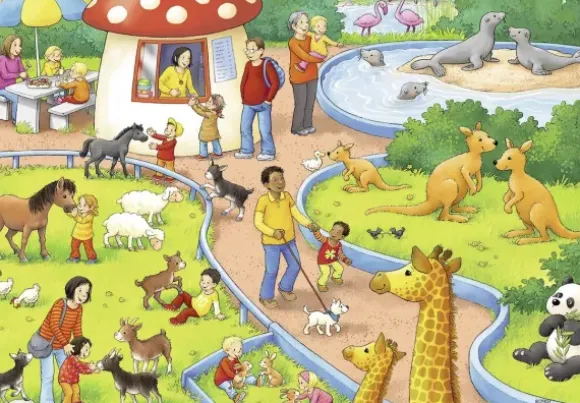 2 Puzzles - Un Jour au Zoo