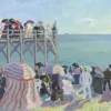 Raoul Dufy - La Plage et l'Estacade de Trouville, 1905