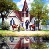 Reflet d'une Eglise en Campagne