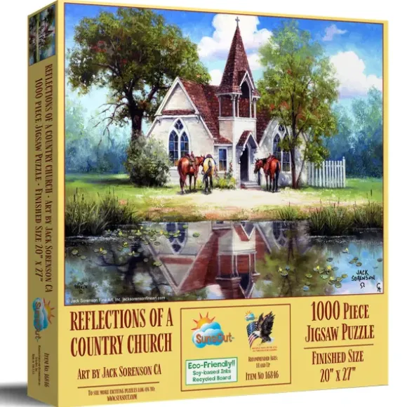 Reflet d'une Eglise en Campagne