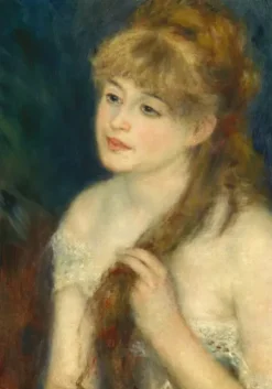 Renoir Auguste - Auguste Renoir : Jeune Femme Tressant ses Cheveux, 1876