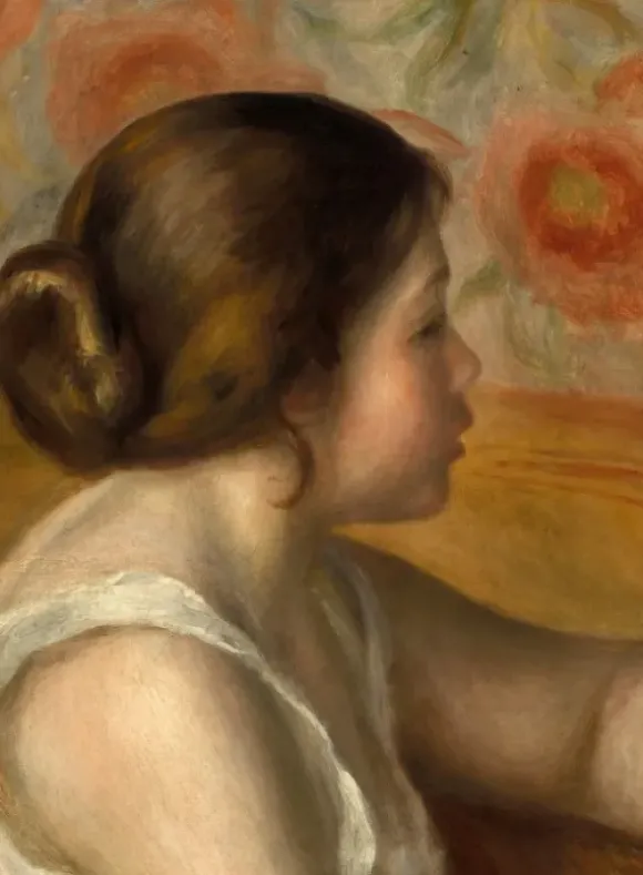 Renoir Auguste - Auguste Renoir : Tête de Jeune Fille, 1890