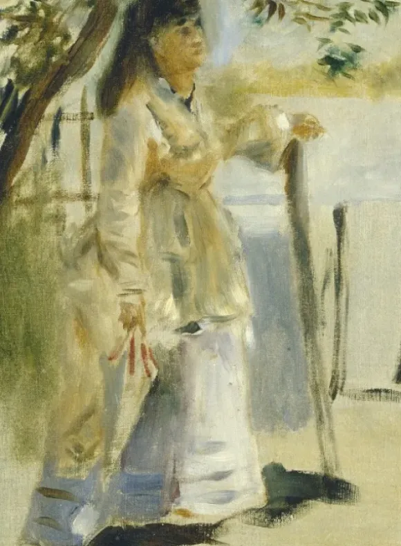 Renoir Auguste - Auguste Renoir : Femme à la Barrière, 1866