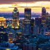 Skyline de Montréal de Nuit, Canada