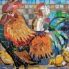 Stained Glass Chickens