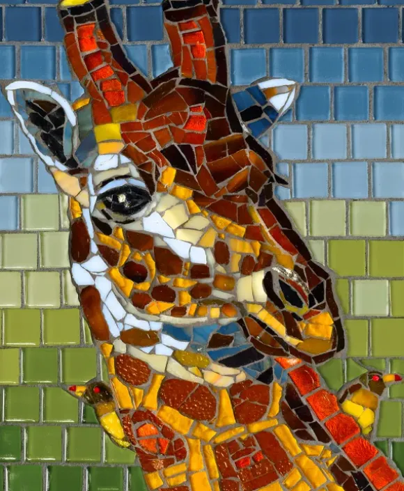 Stained Glass Giraffe