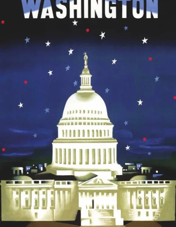 The Capitol - American Airlines Poster Mini