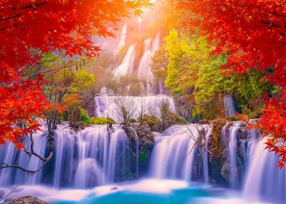 Thee Lor Su Waterfall in Autumn, Thailand
