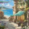 Thomas Kinkade - Café sur la Côte Italienne