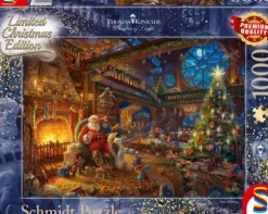 Thomas Kinkade - Santa Claus and His Secret Helper