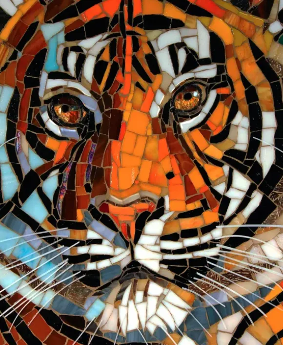 Tigre en Vitrail