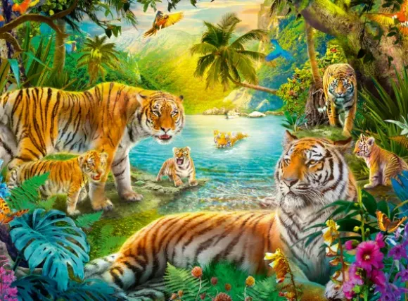 Tigres Dans L'Oasis