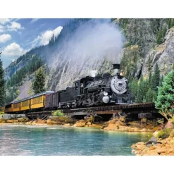 Train dans la Montagne