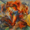 Umberto Boccioni : Dinamismo di un ciclista è un dipinto, 1913