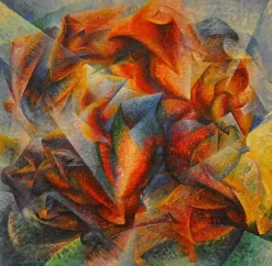 Umberto Boccioni : Dinamismo di un ciclista è un dipinto, 1913