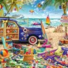 Une Plage Haute en Couleur