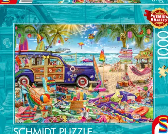 Une Plage Haute en Couleur