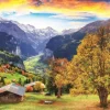 Un Village Alpin Pittoresque