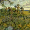 Van Gogh Vincent - Pièces XXL - Van Gogh Vincent : Coucher de Soleil à Montmajour, 1888