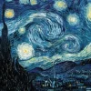 Van Gogh Vincent - Puzzle en Bois Découpé à la Main - Nuit Étoilée