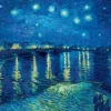 Van Gogh Vincent - Vincent Van Gogh - Starry Night over the Rhône, 1888