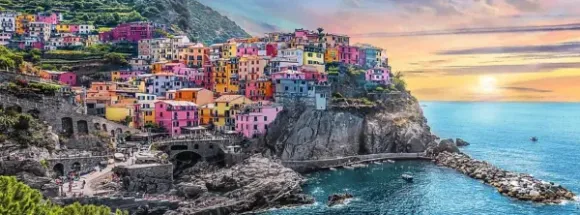 Vernazza au coucher du soleil, Italie