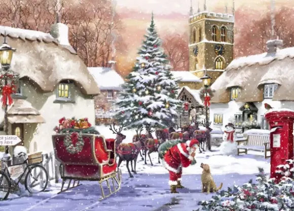 Village and Santa