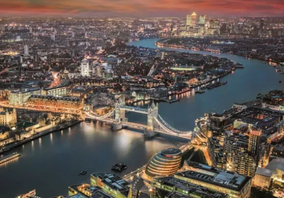 Vue Aérienne sur Londres